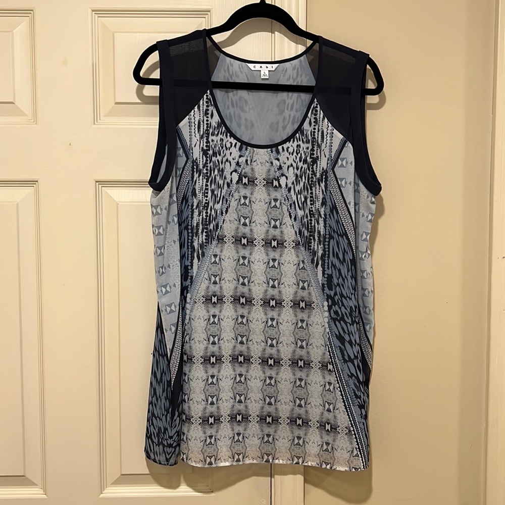 CAbi “Mix Print Tunic”.